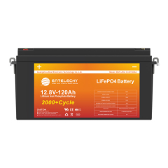12.8V 120AH LiFePo4 Battery Long Cycle Life 2000 Times with Overload and Temperature Protection for Energy Storage Systems