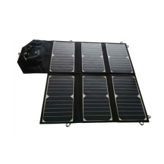 Portable Foldable 120W Solar Charger for Outdoor Use High Efficiency Monocrystalline Panels for Camping Travel and Emergency Power