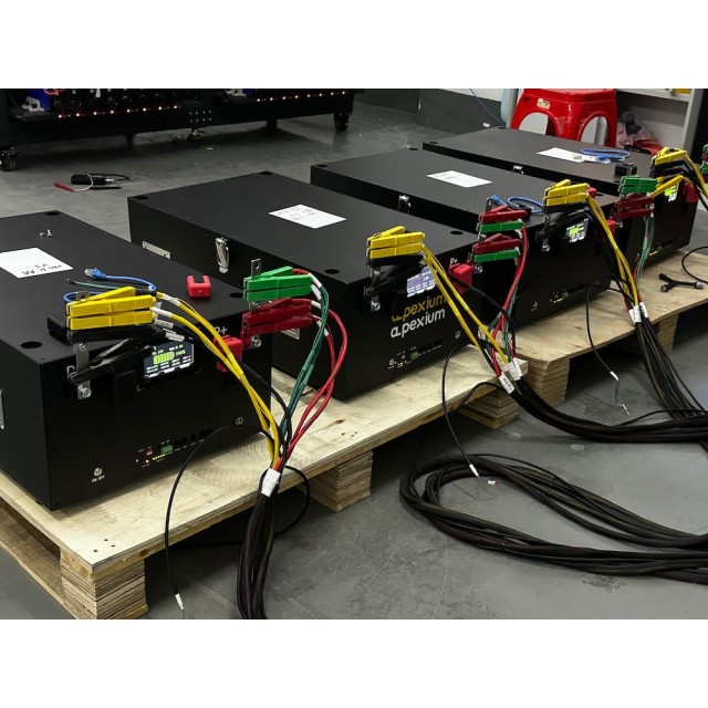 LiFePO4 Solar Battery Pack 51.2V 314Ah/345Ah Stackable Home Energy Storage System with JK 200A BMS