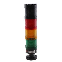 AC220V STP7 Warning Lamp with Flash Buzzer Red Flash Yellow Green Light Industrial Safety Alert STP7-3J QS-4 Base 220V