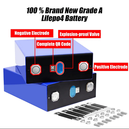 EVE 3.2V 280Ah Prismatic LiFePO4 Battery Cell High-Cycle Life Energy Storage & Electric Vehicle Power Supply EVE