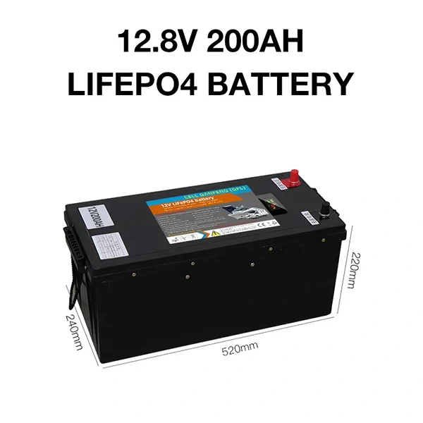 Lifepo4 Batteries 12.8V 100Ah-200Ah High-Capacity Long-Life Energy Storage for Solar Power Systems
