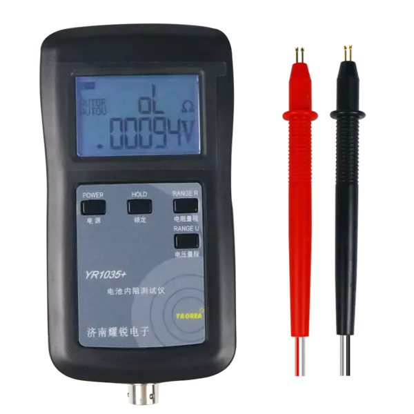 YAOREA YR1035+ Lithium Battery Internal Resistance Tester with 0.01mOhm Resolution for Li-Ion, LiFePO4, Ni-MH, and Pb Battery Cells Measurement
