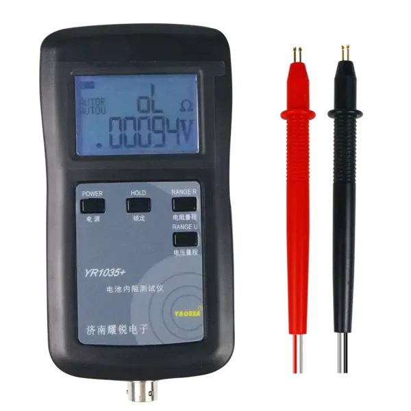 YAOREA YR1035+ Lithium Battery Internal Resistance Tester with 0.01mOhm Resolution for Li-Ion, LiFePO4, Ni-MH, and Pb Battery Cells Measurement