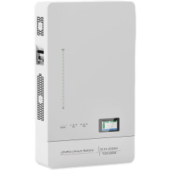 Wall Mounted Battery 25.6V-57.2V 50Ah-300Ah Compact Design for Solar & Telecommunication Energy Storage