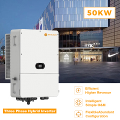 50kW High-Voltage Hybrid Inverter with MPPT Controller, Pure Sine Wave Output for Lithium Battery Integration