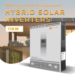 11.0KW High Frequency Hybrid Solar Inverter Pure Sine Wave MPPT Controller Built-in for Lithium Battery Energy Storage Systems
