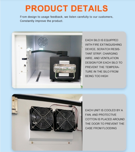 Power Swapping Cabinet 12 Boxes High Efficiency Long Lifespan Fast Charging Commercial E-Bike Delivery