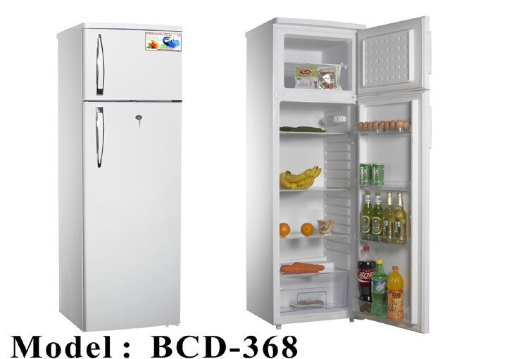 BCD-368L Solar DC Refrigerator Low Power Consumption with Over Discharge Protection for Off-Grid Solar Systems
