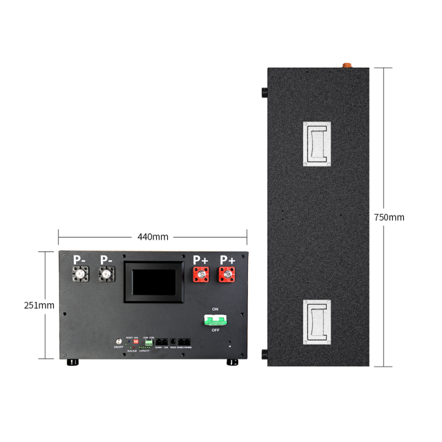 LiFePO4 Solar Battery Pack 51.2V 314Ah/345Ah Stackable Home Energy Storage System with JK 200A BMS