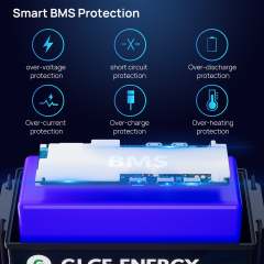 12V 300Ah LiFePO4 Battery Mini with Smart BMS, Deep Cycle for Solar, RV, Marine, Off-Grid Systems