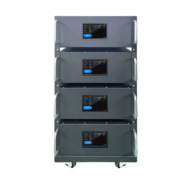Four Layer Rack Stacked Energy Storage Batteries 51.2V 400Ah High Voltage Large Capacity Solar Wind UPS Systems