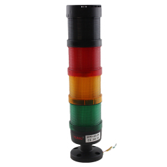 LED Tower Light 3 Layers Red Orange Green with Buzzer Flash and Steady Light DC24V STP7-3J-24V for Industrial Warning Indication