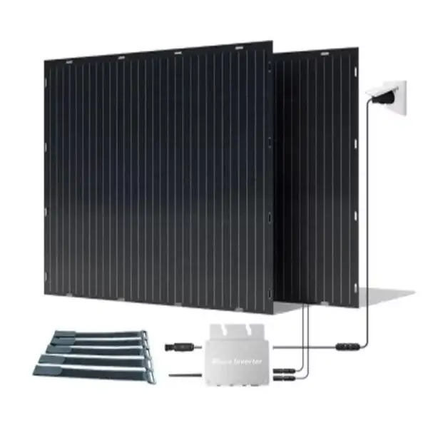 Flexible Solar Panel Balcony System 600W-800W High-Efficiency Plug-and-Play Green Energy Solution for Home Balcony Use
