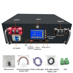 Rack Mounted Storage Battery 25.6V 100Ah / 51.2V 200Ah Long Cycle Life for Home Energy Storage Systems
