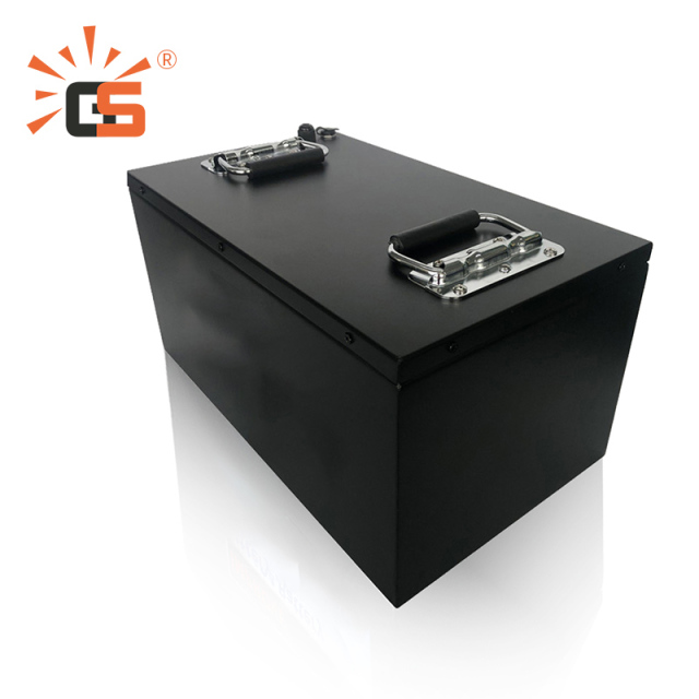 GSOK 48V 100AH Lithium Battery Pack LiFePO4 with 51.2V 100AH Capacity, Marine and Boat Use, Waterproof Design