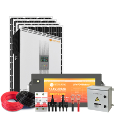 1.5KW Home Solar System LiFePO4 Battery 6000+ Cycle Life Residential Off-Grid Solar Power System