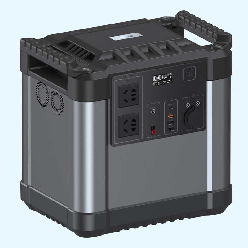 2200W UPS Portable Power Supply Energy Storage System 1620Wh Ternary Polymer Lithium Battery Off-Grid Solar Backup Power for Outdoor Camping and Emergency Use