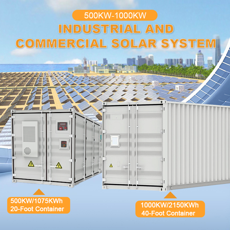 20-Foot Container Industrial and Commercial Solar System 500KW Air-Cooled High Power Intelligent Surveillance Safe Stable AC/DC DC/DC Entelechy Power