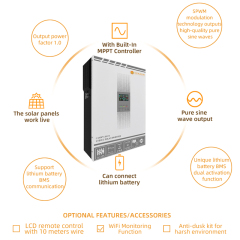 1.5KW Home Solar System LiFePO4 Battery 6000+ Cycle Life Residential Off-Grid Solar Power System