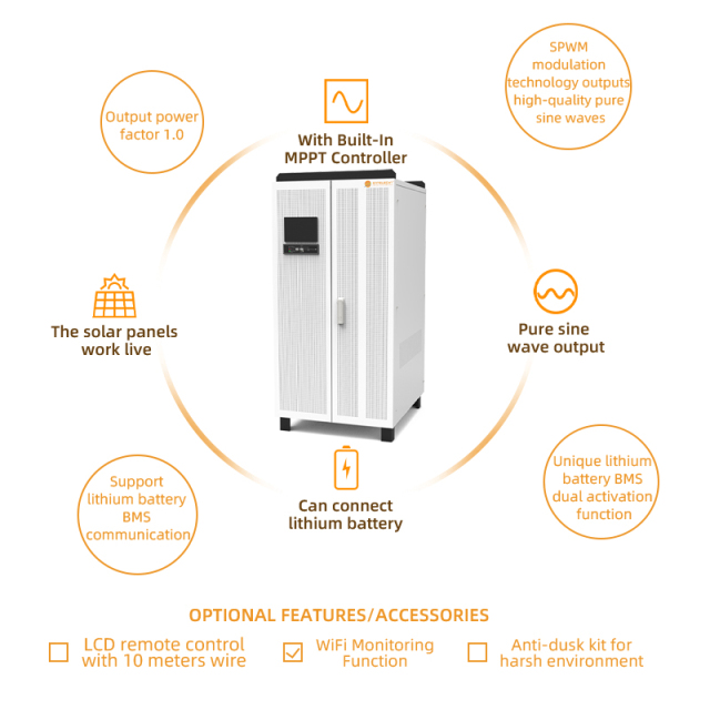 10kw-15kw US STANDARD 3-PHASE Solar System LiFePO4 Battery 6000+ Cycle Life RS485/Can Off-Grid/Grid-Tied Solar Power System Entelechy Power