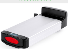 Lithium Ion Ebike Battery Pack 36V 48V 10Ah 15Ah 20Ah High Energy Density Long Cycle Life Rear Rack Mount for Electric Bikes