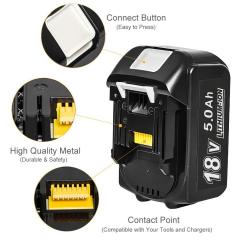 18V Replacement Battery for Makita BL1830 6.0Ah Li-ion Power Tool Battery with Overcurrent and Short Circuit Protection for Professional Power Tools