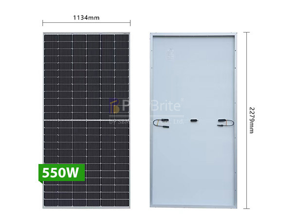 525-550 Watt Solar Panel High-Efficiency Monocrystalline PV Module for Industrial and Residential Solar Power Systems Polybrite