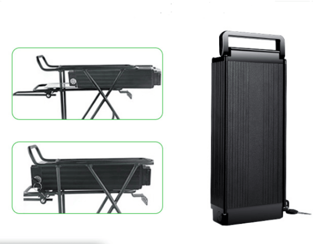Lithium-ion Ebike Battery Pack 36V 48V Rear Rack Mount 20Ah 960Wh Long Cycle Life for Electric Bicycles