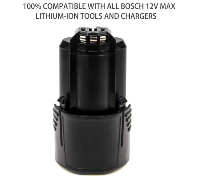 Lithium Ion Battery 12V 3000mAh for Bosch Power Tools GSR120-LI BAT411
