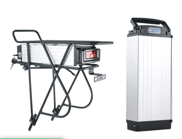 Lithium-ion Ebike Battery Pack 36V 48V Rear Rack Mount 20Ah 960Wh Long Cycle Life for Electric Bicycles