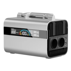 Portable Emergency Power Station 600W Solar Generator with LiFePO4 Battery for Outdoor & Home Use