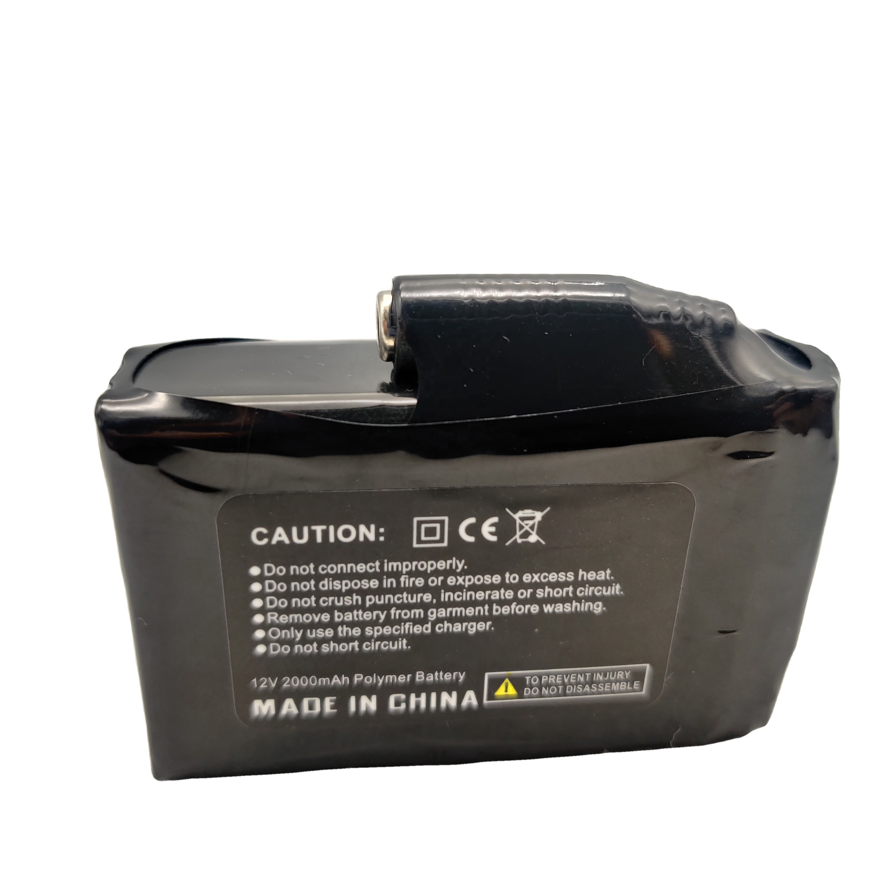 3S Li-ion Battery Pack 11.1V 12V for Heated Gloves with 2000mAh Capacity and 22.2Wh Usable Energy