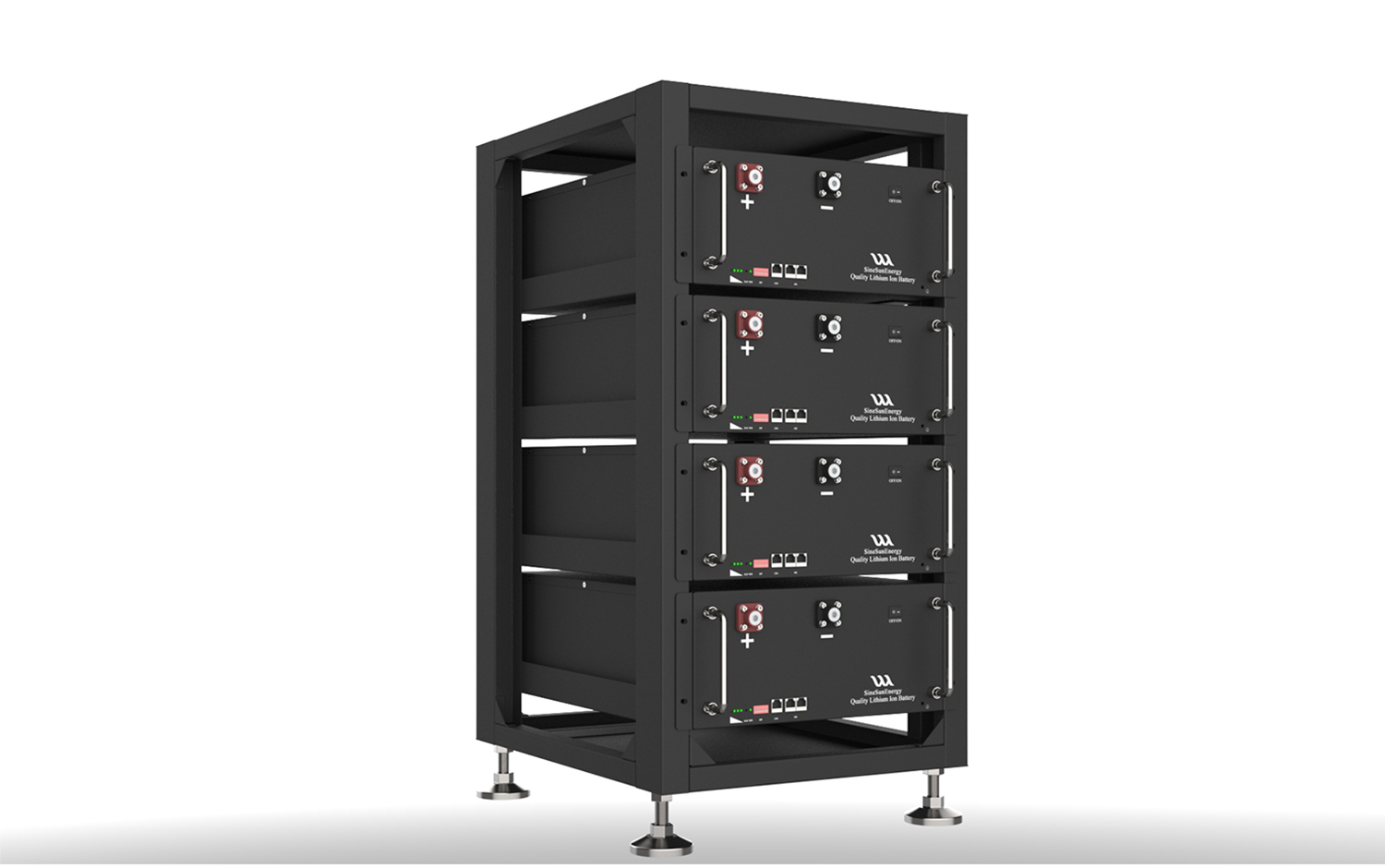 Power Rack ESS 51.2V 20.48kWh Long Cycle Life Energy Storage System for Residential and Commercial SineSun