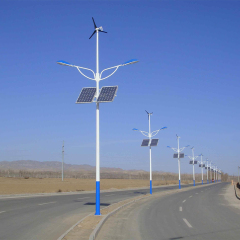 Solar Double Arm Street Light High-Power LED Lighting for Urban Main Road and Driveway