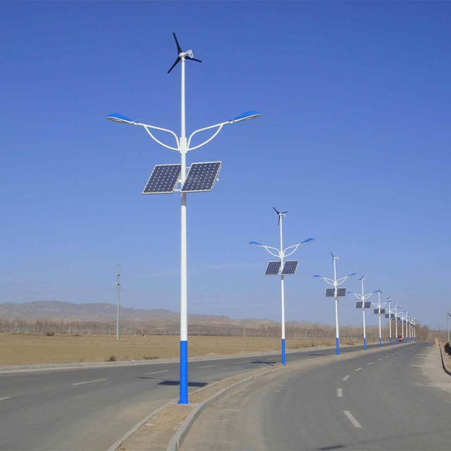 Solar Double Arm Street Light High-Power LED Lighting for Urban Main Road and Driveway