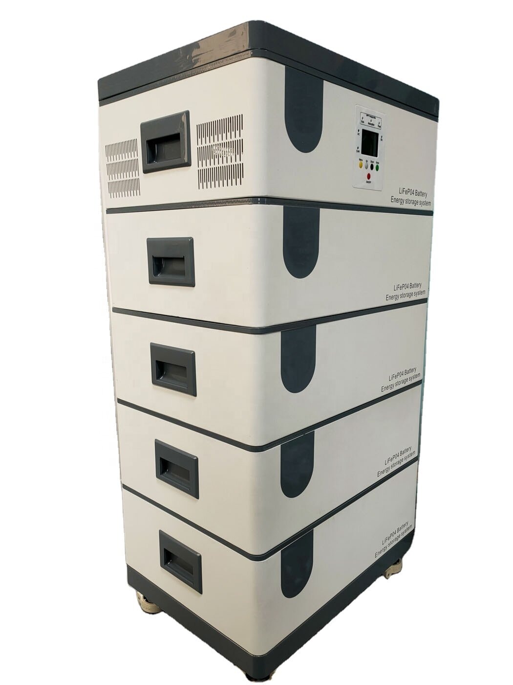 51.2V 100Ah Hybrid Inverter Vertical Energy Storage System Scalable Backup Power UPS with Pure Sine Wave Output LiFePO4 Battery
