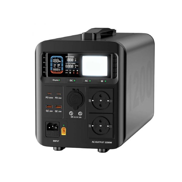 Portable Power Station K1200 LiFePO4 Battery Off-Grid Energy Storage System for Home & Outdoor Use