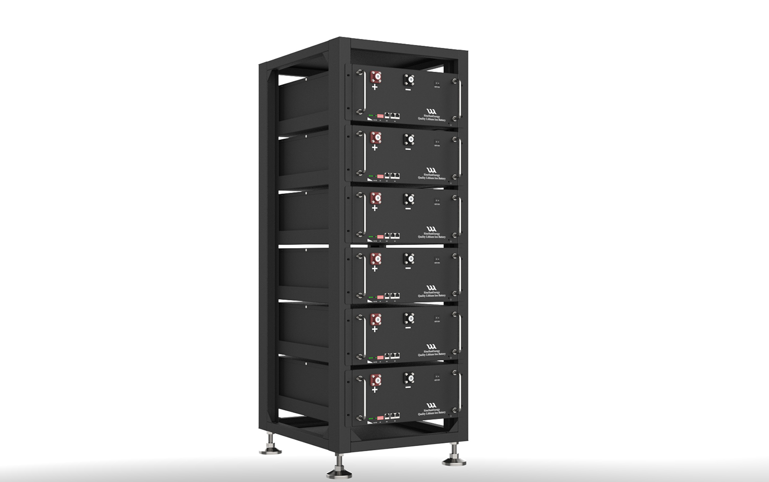 SSE48600 Power Rack ESS 51.2V 30.72kWh High-Safety Lithium-Ion Energy Storage System for Residential and Commercial Use
