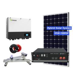 5KW Hybrid Solar Power System 3-20KW MPPT Inverter Home Commercial Industrial Use Growatt Hybrid Inverter mailely