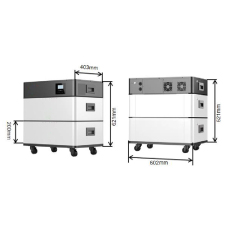10Kwh MARWELL Stacked Lithium Battery 51.2V 200Ah Long Cycle Life 6000 Cycles Built-in BMS Home Solar Energy Storage System