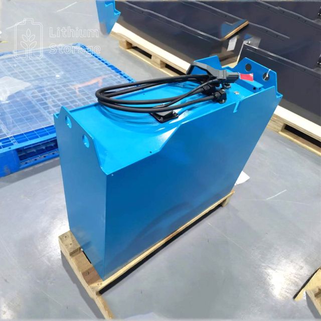24V Forklift Battery Pack 25.6V 206Ah Tall & Thin Design for Narrow Aisle Trucks LSB Smart LFT Series