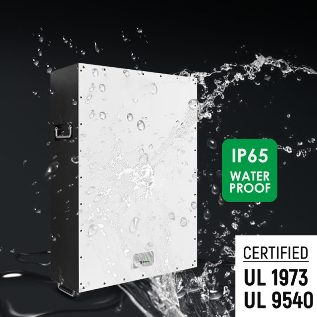 LISUN 48V 200Ah LiFePO4 Battery Pack IP65 Waterproof 6200 Cycle Life 10-Year Warranty Solar Power Storage Wall System