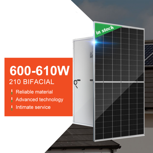 Marwell Mono Solar Panel 600w-610w High Efficiency IP68 Junction Box for 10kW-1GW Solar Power Projects