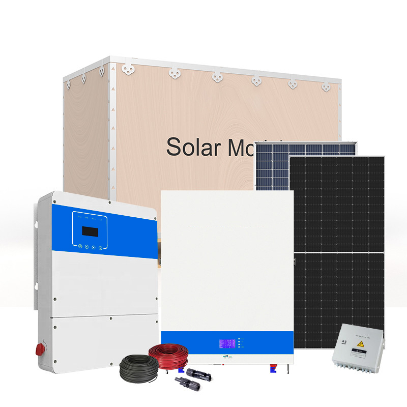 Hybrid Inverter Solar Energy Systems 10Kwh 20Kwh 30Kwh 48V 51.2V Lifepo4 Battery Home Solar Storage Backup Power System LISUN ENERGY