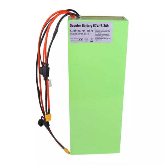 60V 10ah 12Ah 15Ah 18.2Ah 20Ah Lithium Ion E-Bike Battery Dual Output Long Cycle Life 18-Month Warranty for Electric Scooters Golf Carts