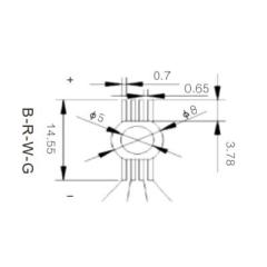 Single High-Power Four-in-One Full Color LED Module for Outdoor Lighting Applications