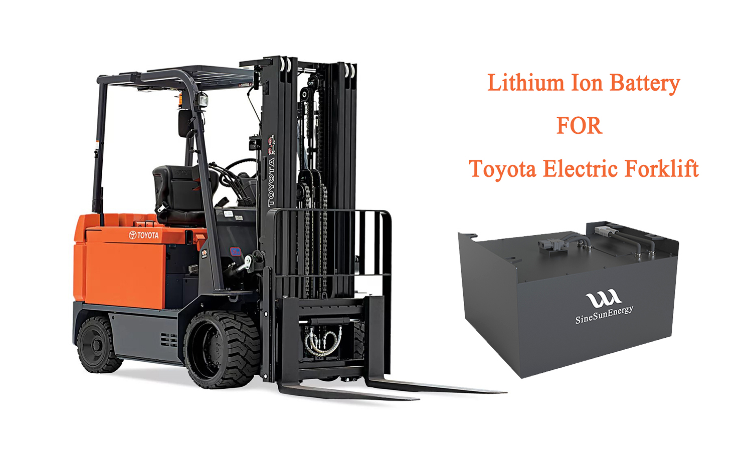 Toyota Electric Forklift Battery 24V-80V High-Power Lithium-ion Battery for Industrial Material Handling Sinesun