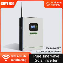 Solar Inverter 1.2kW-10kW with MPPT Charge Controller WiFi Remote Monitoring for Lithium and Lead Acid Battery SYGHB