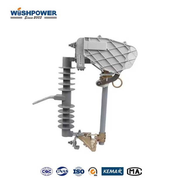 Loadbreak Polymer Cutout 15kV 110kV BIL 100A Fuse Holder Arc Quenching Insulation Protection Device for Power Distribution Networks Wishpower